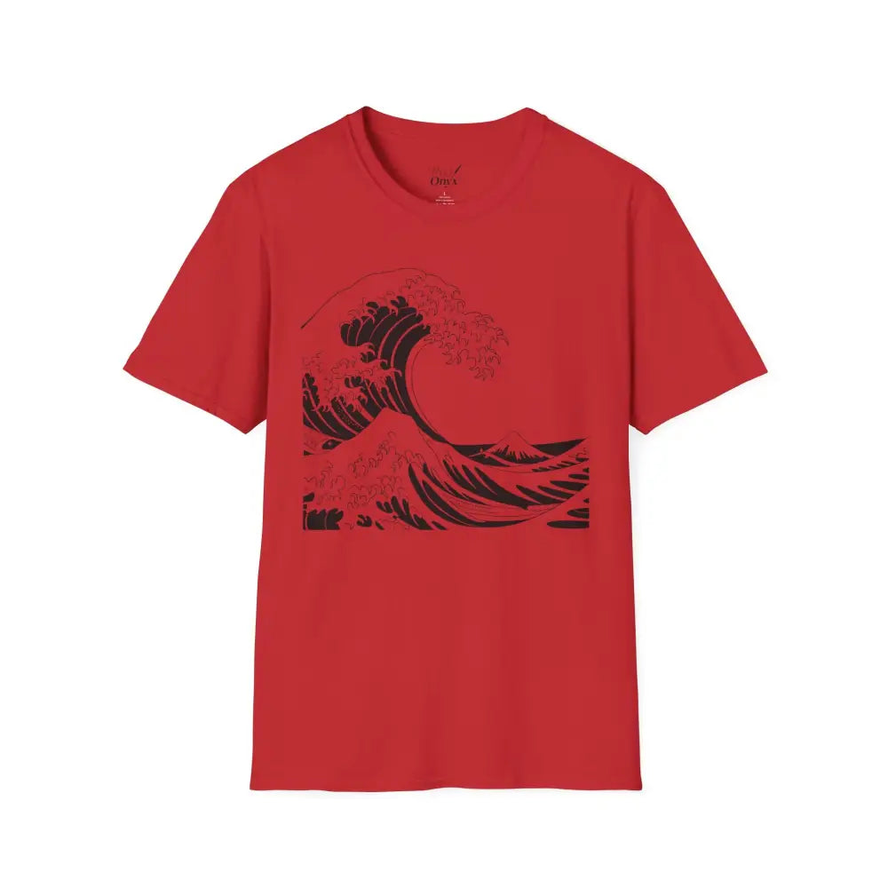 Ocean Wave Unisex T Shirt Soft Style Tee Beach Vibes Summer Casual Wear Gift for Nature Lovers Relaxed Fit Apparel