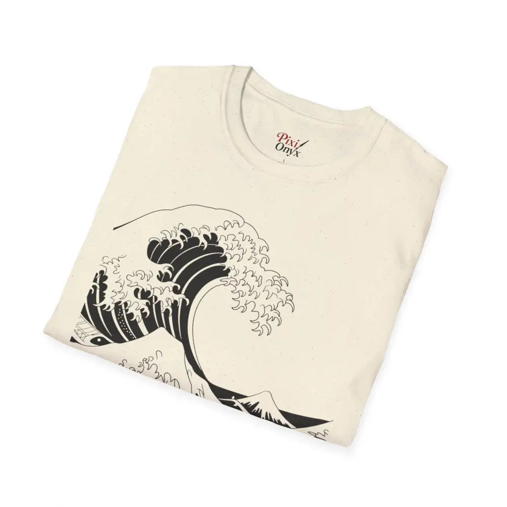 Ocean Wave Unisex T Shirt Soft Style Tee Beach Vibes Summer Casual Wear Gift for Nature Lovers Relaxed Fit Apparel