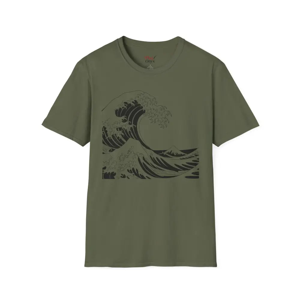 Ocean Wave Unisex T Shirt Soft Style Tee Beach Vibes Summer Casual Wear Gift for Nature Lovers Relaxed Fit Apparel