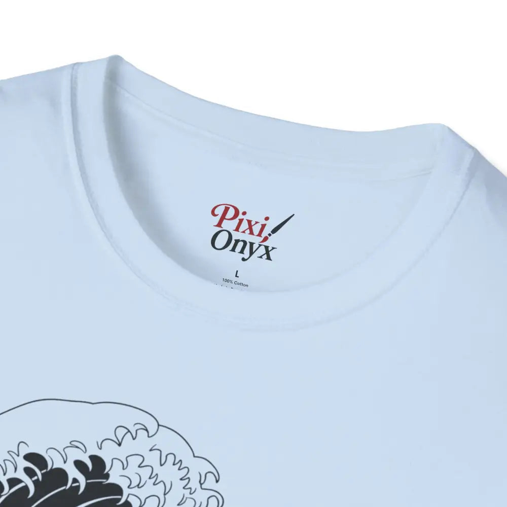 Ocean Wave Unisex T Shirt Soft Style Tee Beach Vibes Summer Casual Wear Gift for Nature Lovers Relaxed Fit Apparel