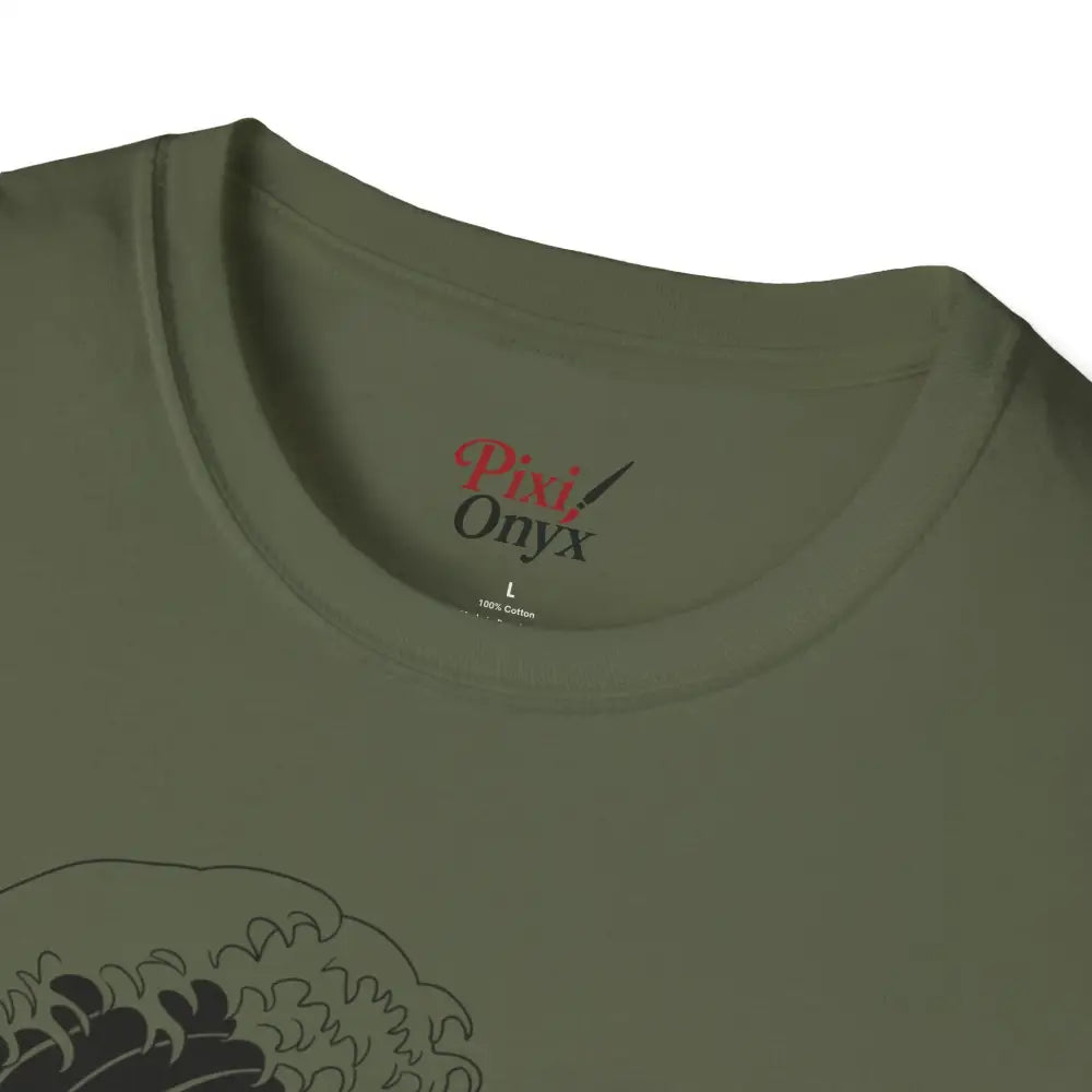 Ocean Wave Unisex T Shirt Soft Style Tee Beach Vibes Summer Casual Wear Gift for Nature Lovers Relaxed Fit Apparel
