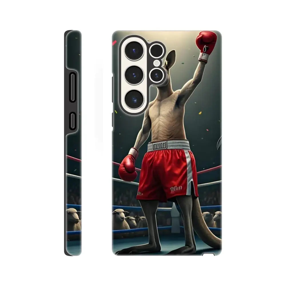 Samsung Tough Case featuring Outback Undisputed boxing kangaroo design by PixiOnyx