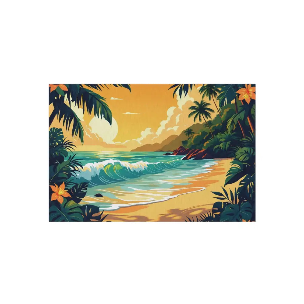 Outdoor Rug Tropical Beach Paradise on PixiOnyx Island Escape product page