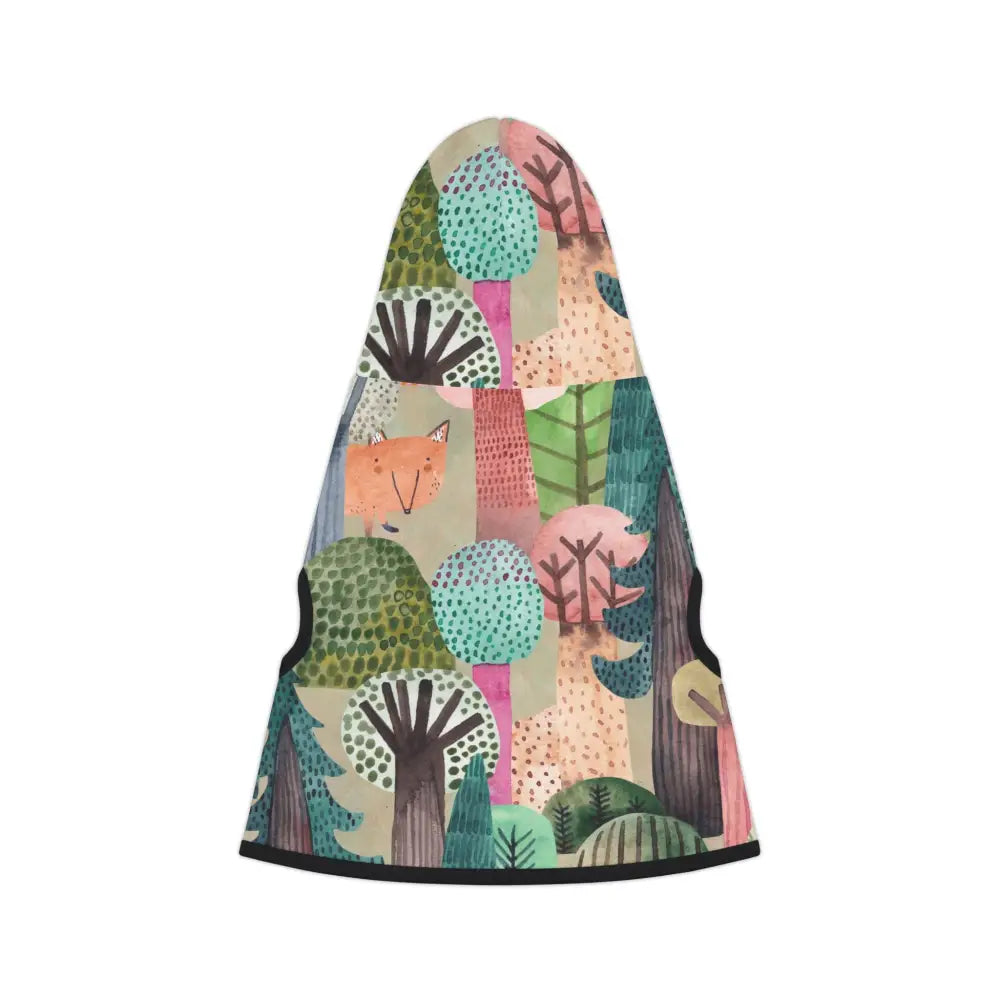 Hooded baby carrier with colorful forest woodland camo pattern from PixiOnyx Bold Petwear
