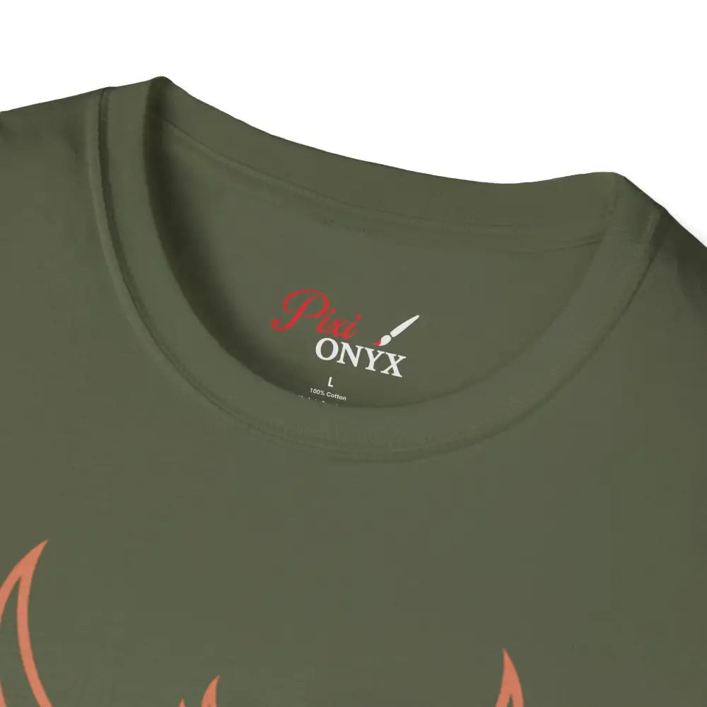 Phoenix Rising Unisex Softstyle T Shirt | Trendy Graphic Tee Casual Wear Gift for Her/Him Festival Apparel Symbol