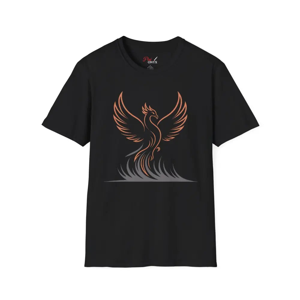 Phoenix Rising Unisex Softstyle T Shirt | Trendy Graphic Tee Casual Wear Gift for Her/Him Festival Apparel Symbol