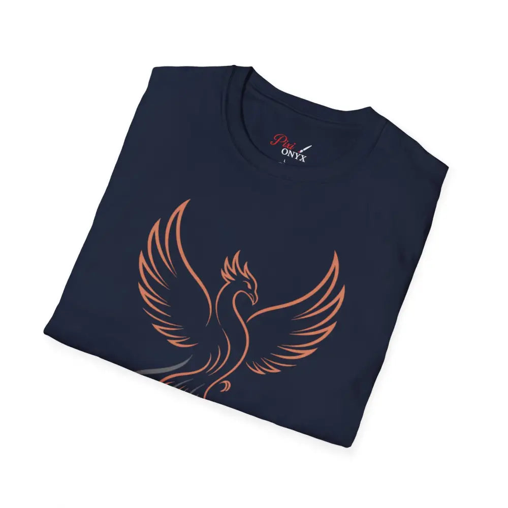 Phoenix Rising Unisex Softstyle T Shirt | Trendy Graphic Tee Casual Wear Gift for Her/Him Festival Apparel Symbol