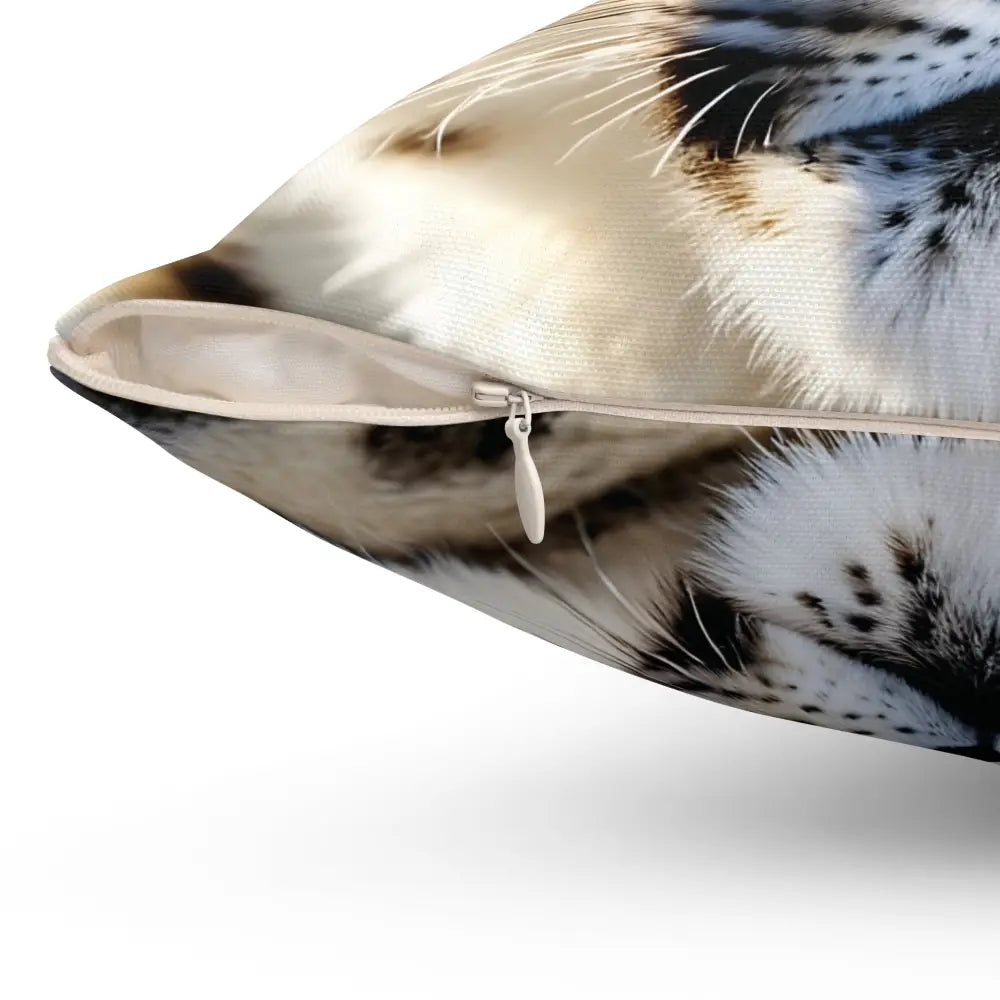 Zippered decorative pillow from Glacier Gaze PixiOnyx Frosted Wildscape Cushion collection