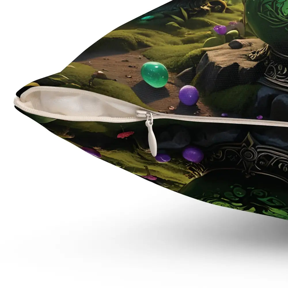 Zippered decorative pillow from PixiOnyx Enchanted Brew Cushion collection