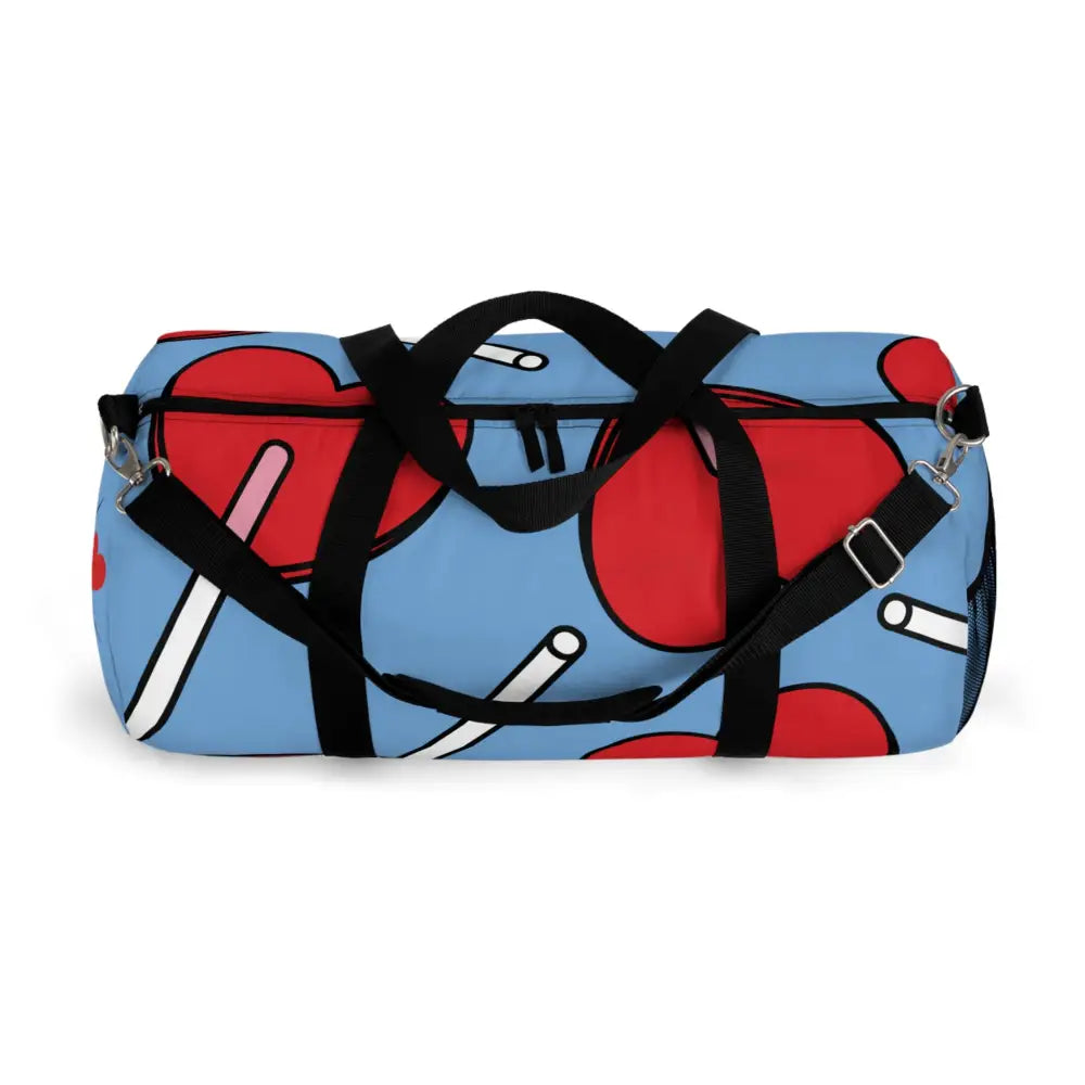 Playful Lollipop Duffel Bag Perfect for Gym Travel Kids Birthday Parties Candy Lovers Bags