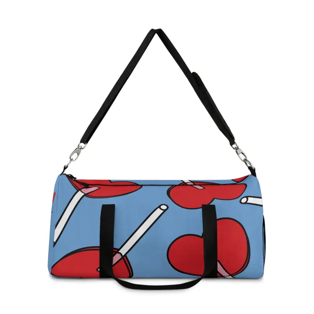 Playful Lollipop Duffel Bag Perfect for Gym Travel Kids Birthday Parties Candy Lovers Bags