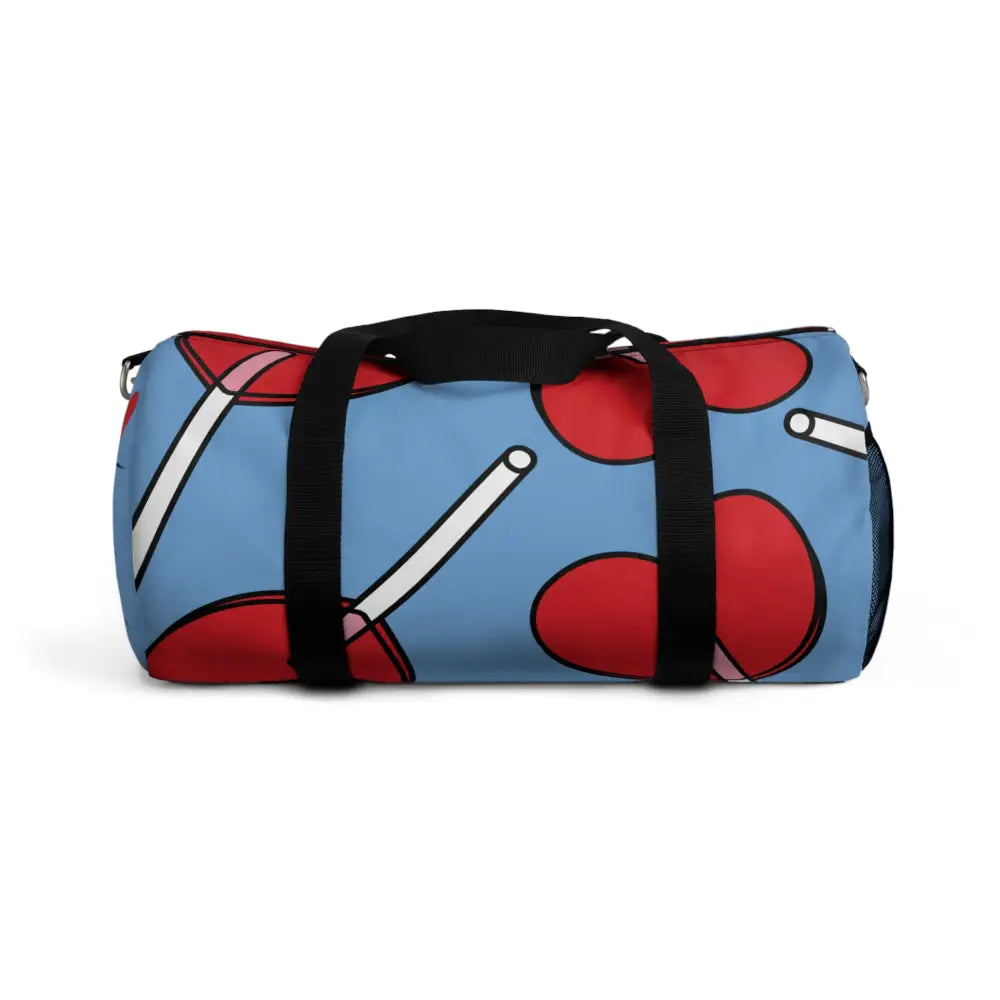 Playful Lollipop Duffel Bag Perfect for Gym Travel Kids Birthday Parties Candy Lovers Small Bags