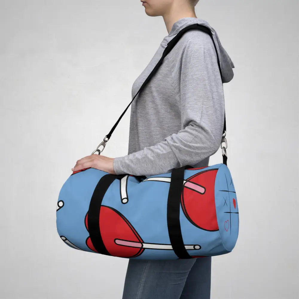 Playful Lollipop Duffel Bag Perfect for Gym Travel Kids Birthday Parties Candy Lovers Bags