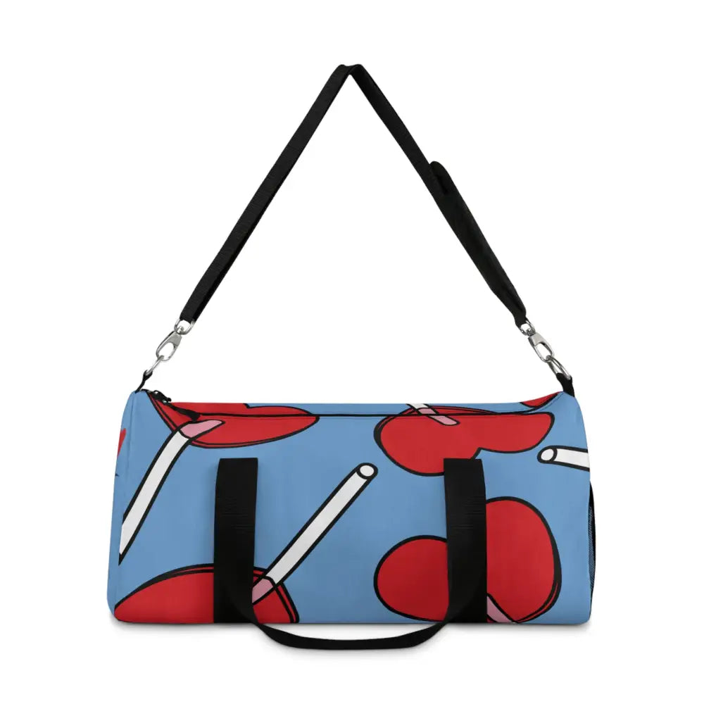 Playful Lollipop Duffel Bag Perfect for Gym Travel Kids Birthday Parties Candy Lovers Bags