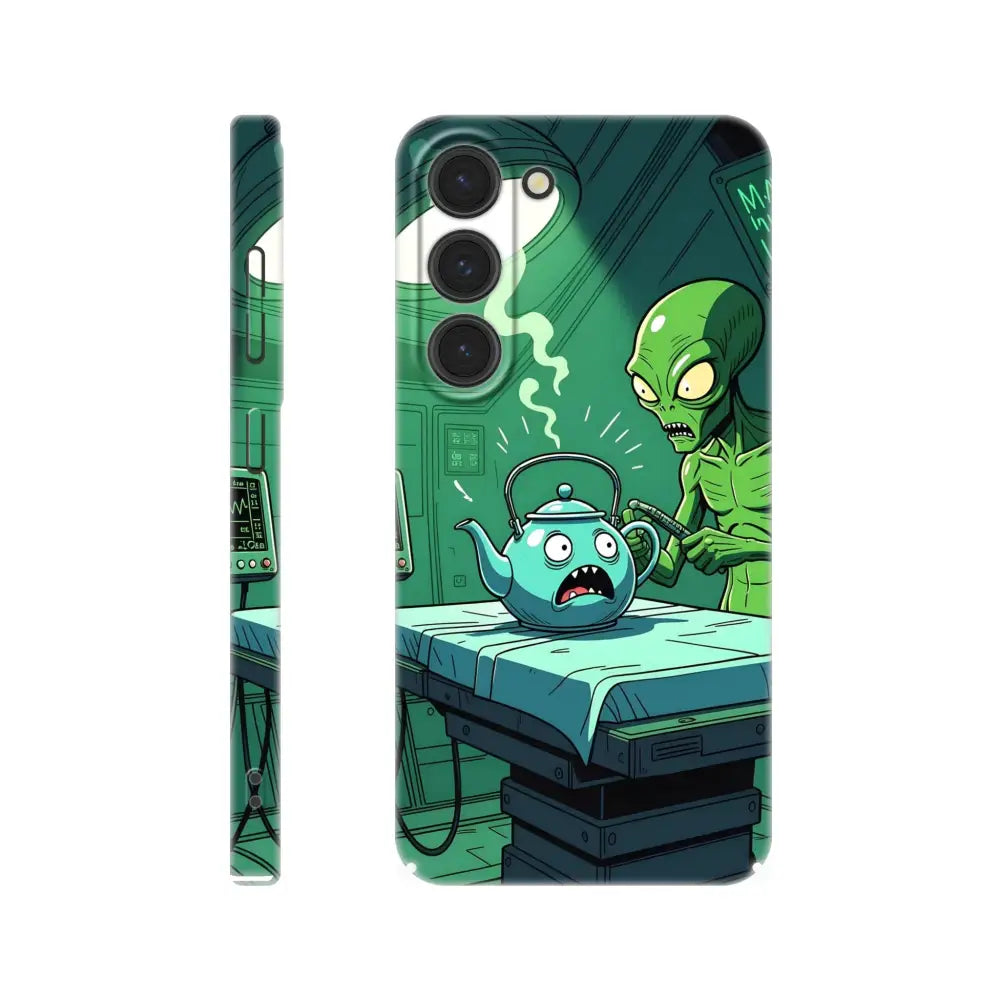 Alien-themed phone case for Samsung Probe Protocol Comic Alien Abduction PixiOnyx Slim Case