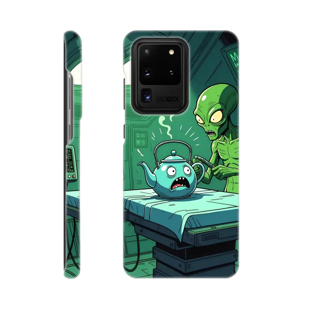Samsung Slim Case with alien and teapot design for Probe Protocol Comic Alien Abduction