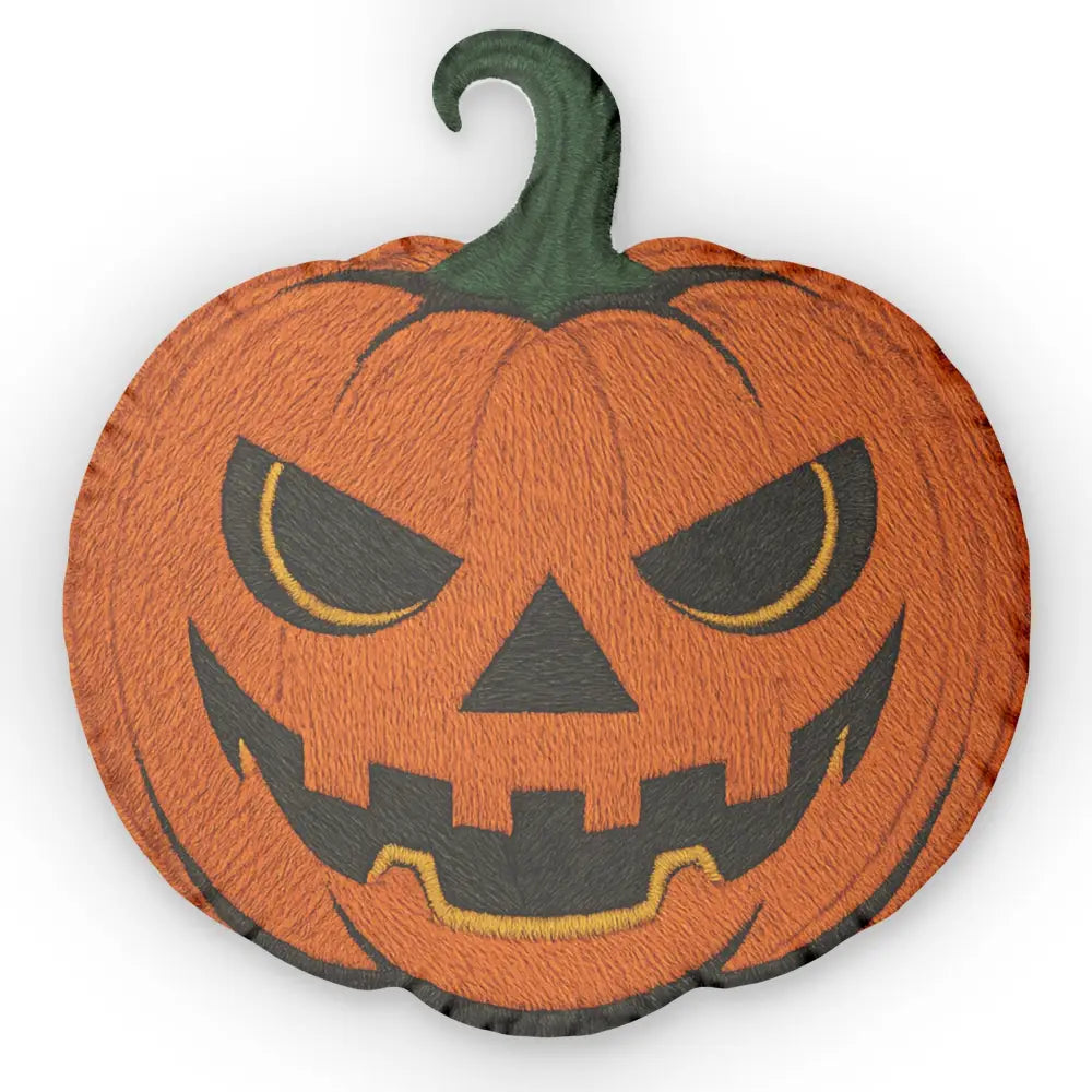 Embroidered jack-o’-lantern pillow for Halloween spooky home decor by Honson Ventures Limited