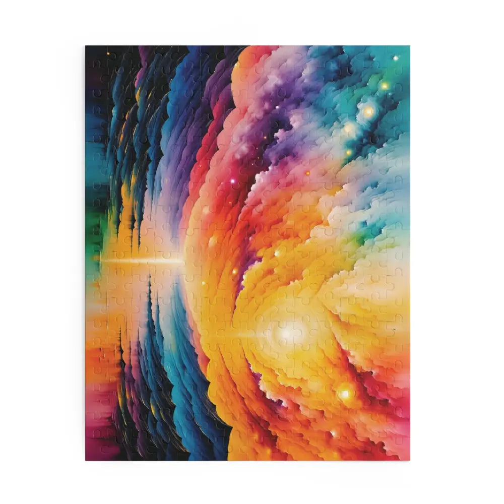 Vibrant abstract clouds and bright horizon in Radiant Horizon Puzzle by Honson Ventures Limited at Gnaftis House Flat