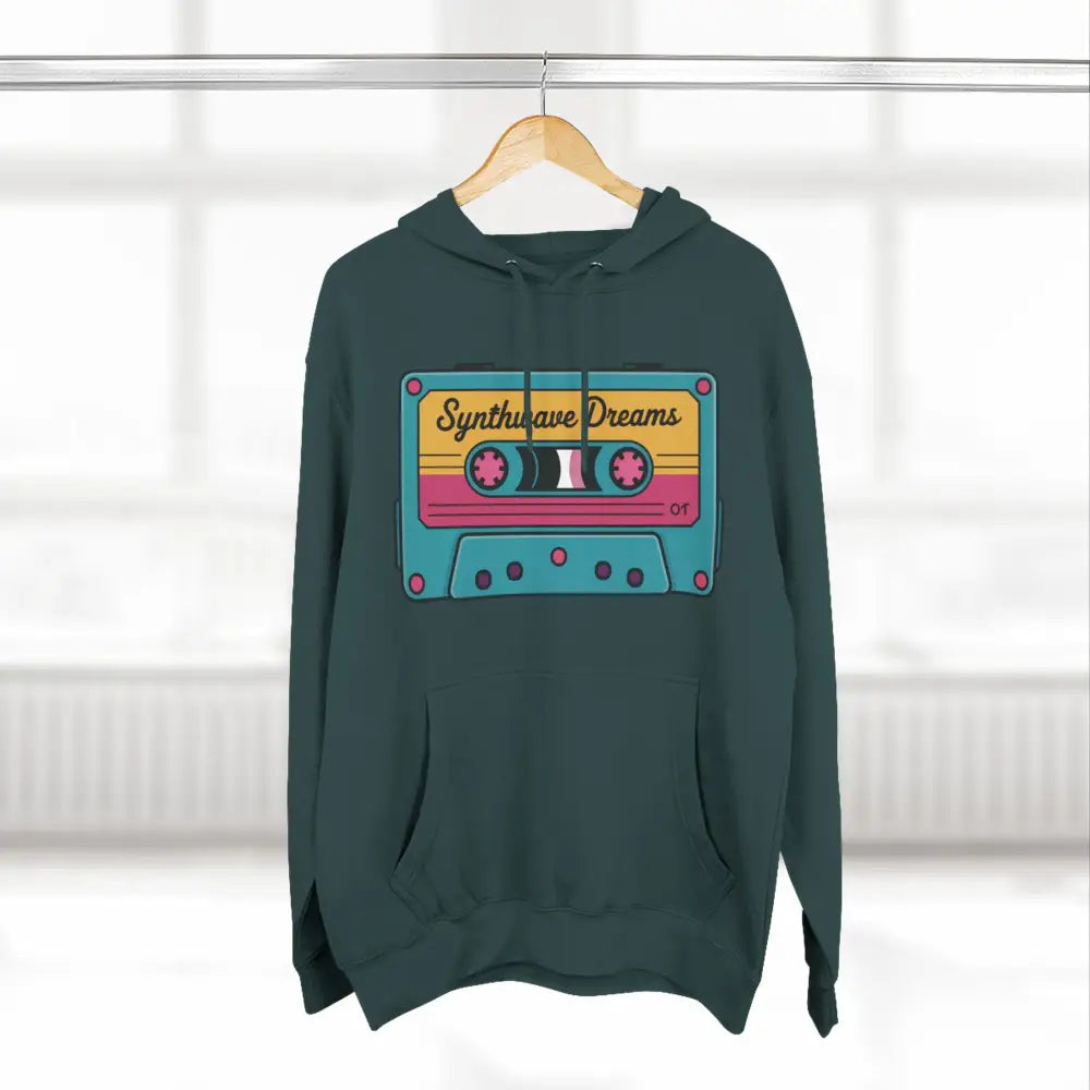 Retro Synthwave Unisex Hoodie Vintage Music 80s Inspired Fleece Sweatshirt Casual Streetwear Cozy Gift for Lovers