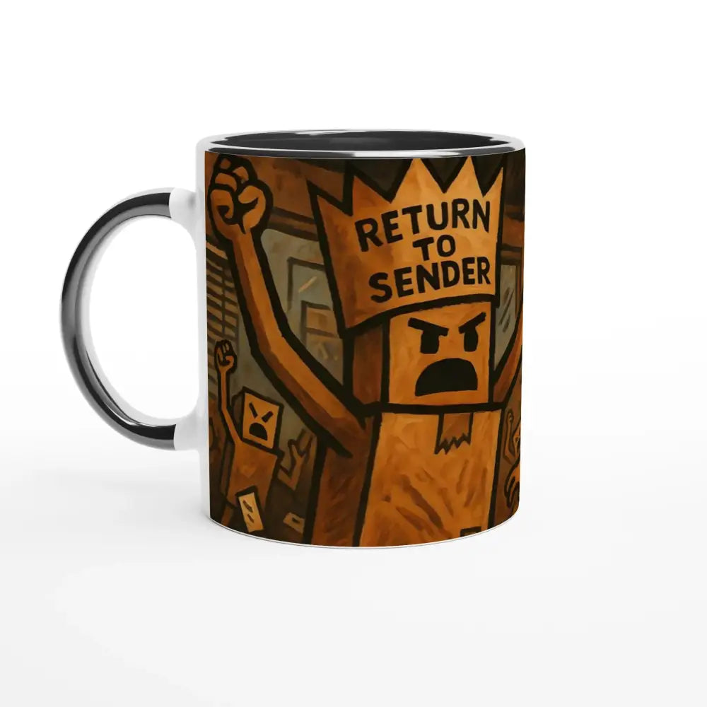 Novelty Rebel Mail Brew Return to Sender Mug PixiOnyx Riot Cup 11oz coffee mug