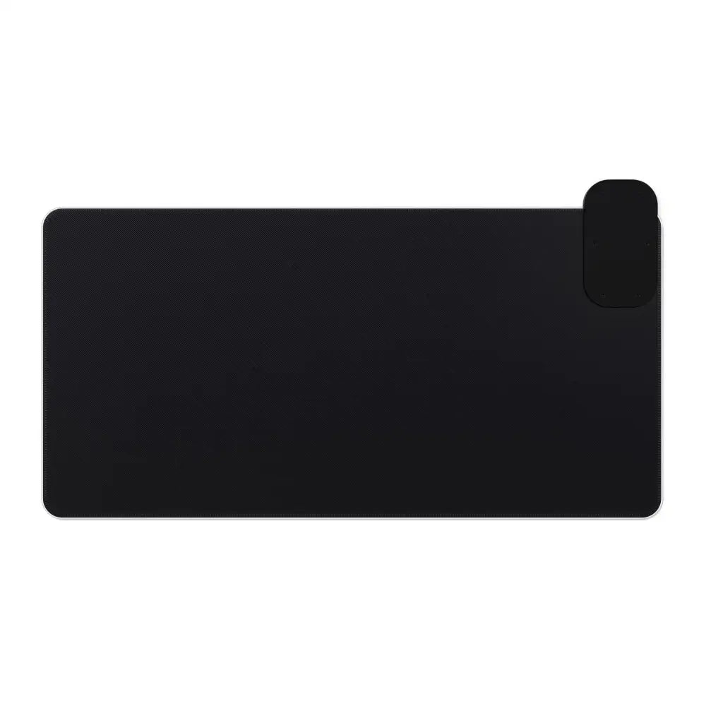 Black desk mat with phone stand for RGB Wireless Charging Mousepad The Edge of Dawn