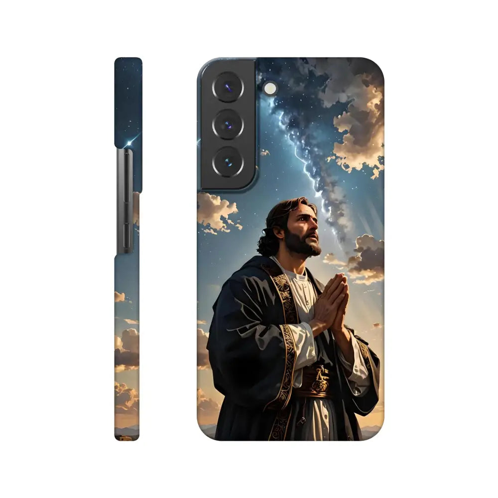 Jesus-themed phone case for Samsung Slim Case Prayer to the Cosmos PixiOnyx