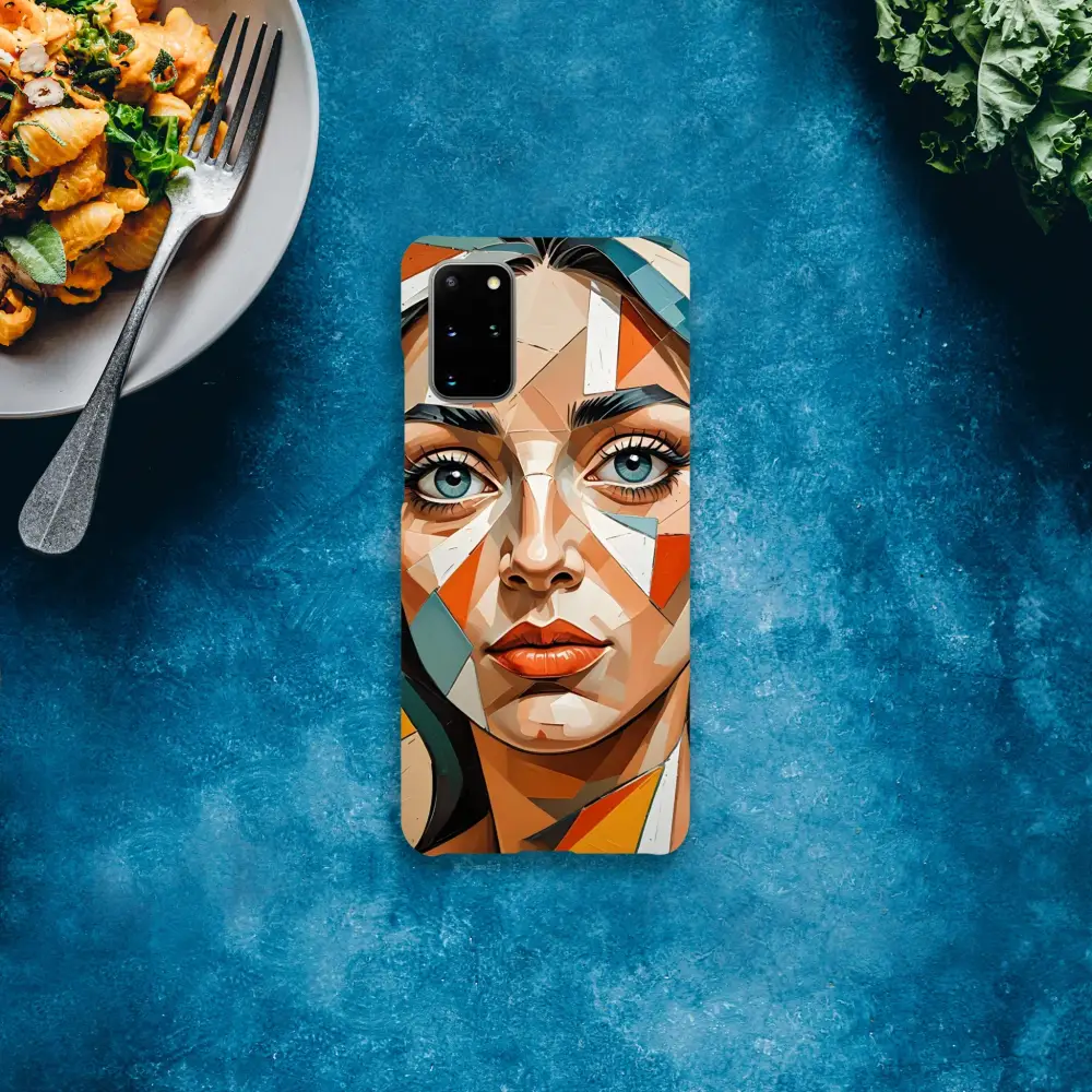Samsung Slim Case with geometric woman’s face design for Prismatic Portrait PixiOnyx