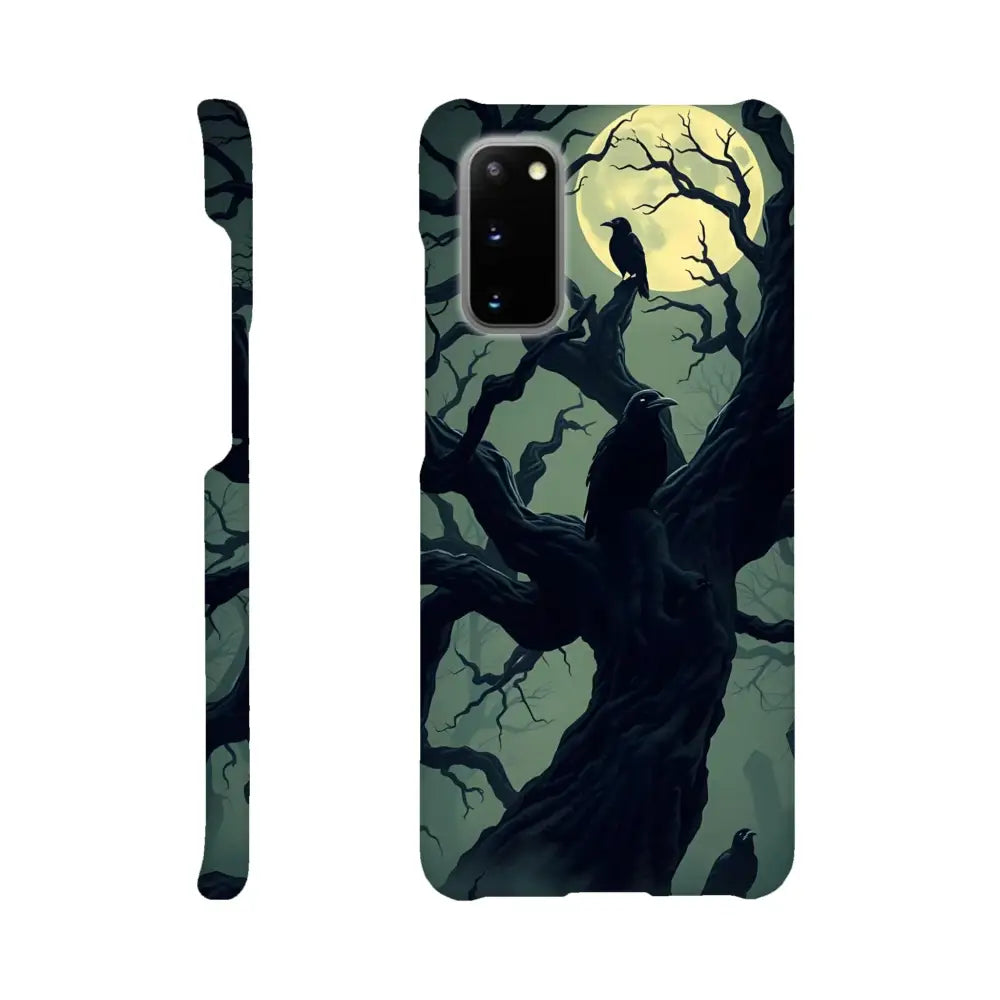 Raven-themed phone case from Samsung Slim Case Watcher of the Crooked Moon PixiOnyx Phantom Grip Series