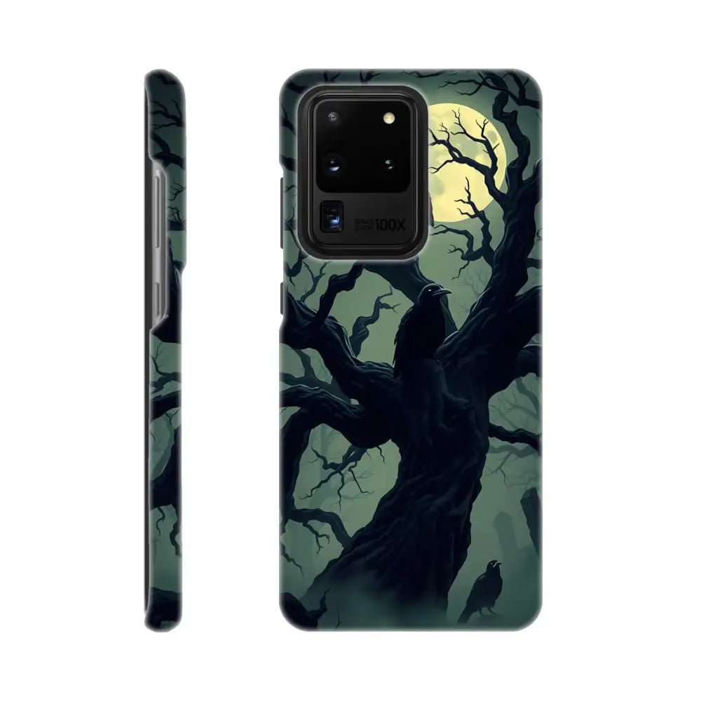 Samsung Slim Case with spooky tree design from PixiOnyx Phantom Grip Series