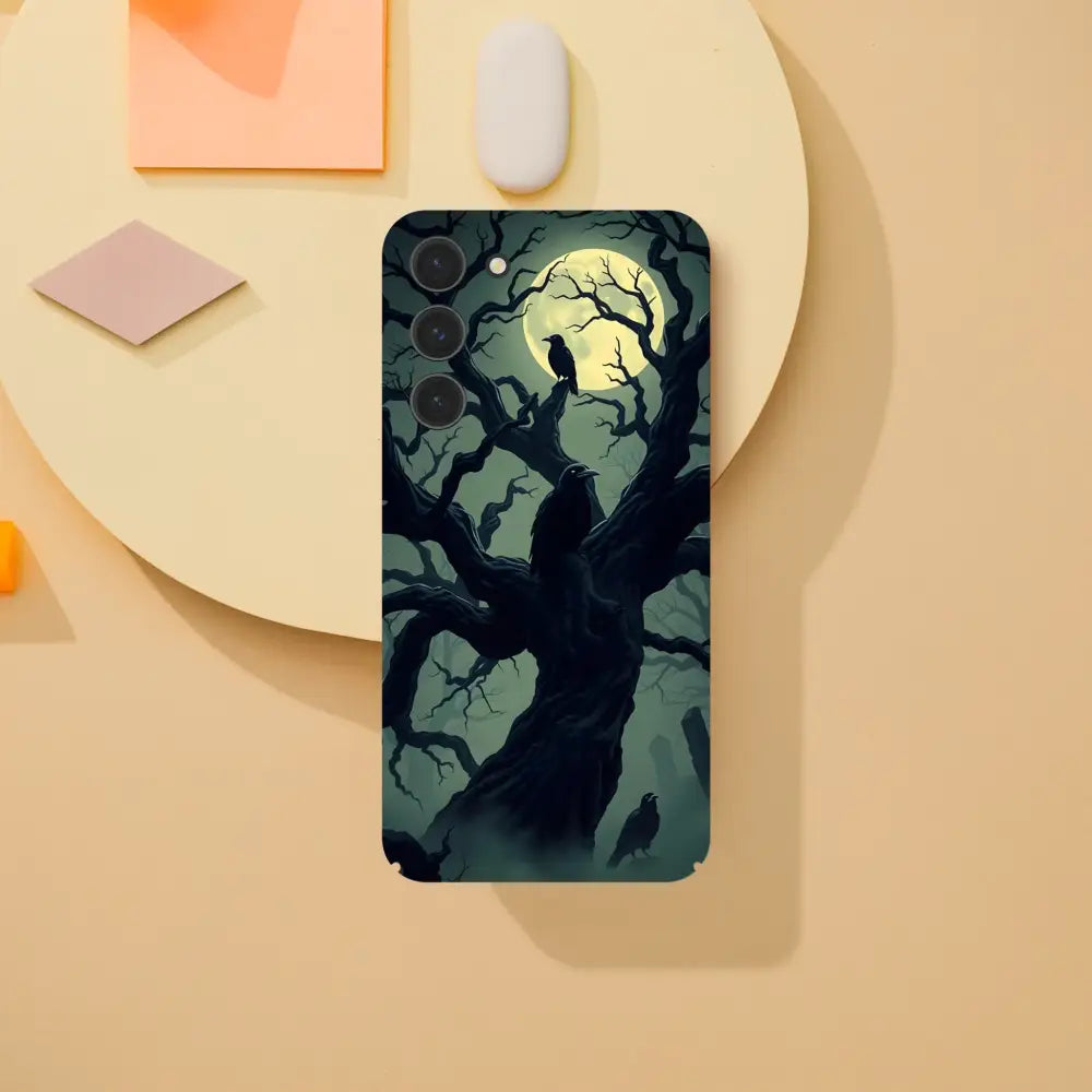 Samsung Slim Case with spooky tree design from PixiOnyx Phantom Grip Series
