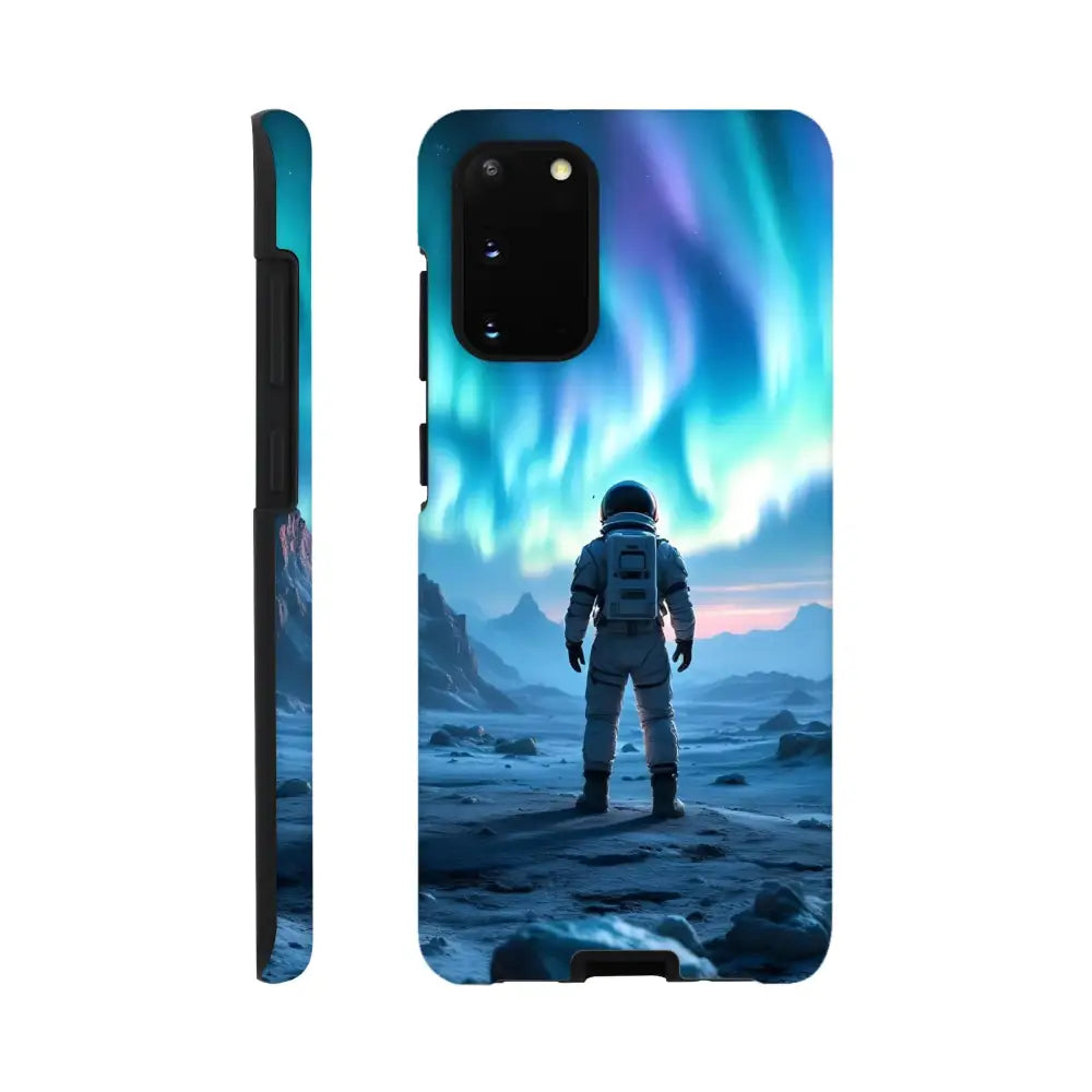 Samsung Tough Case Astronaut Under Aurora featuring cosmic space design