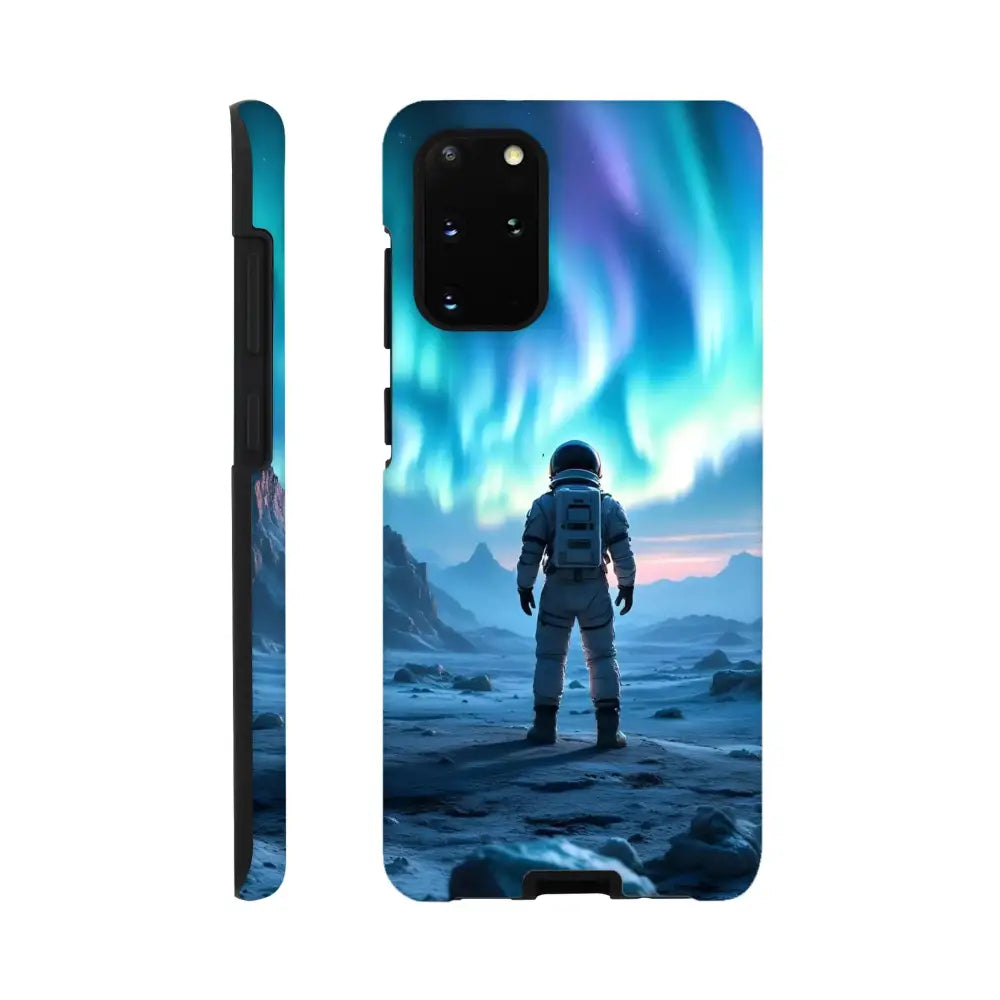 Samsung Tough Case featuring an Astronaut under Aurora for cosmic space protection