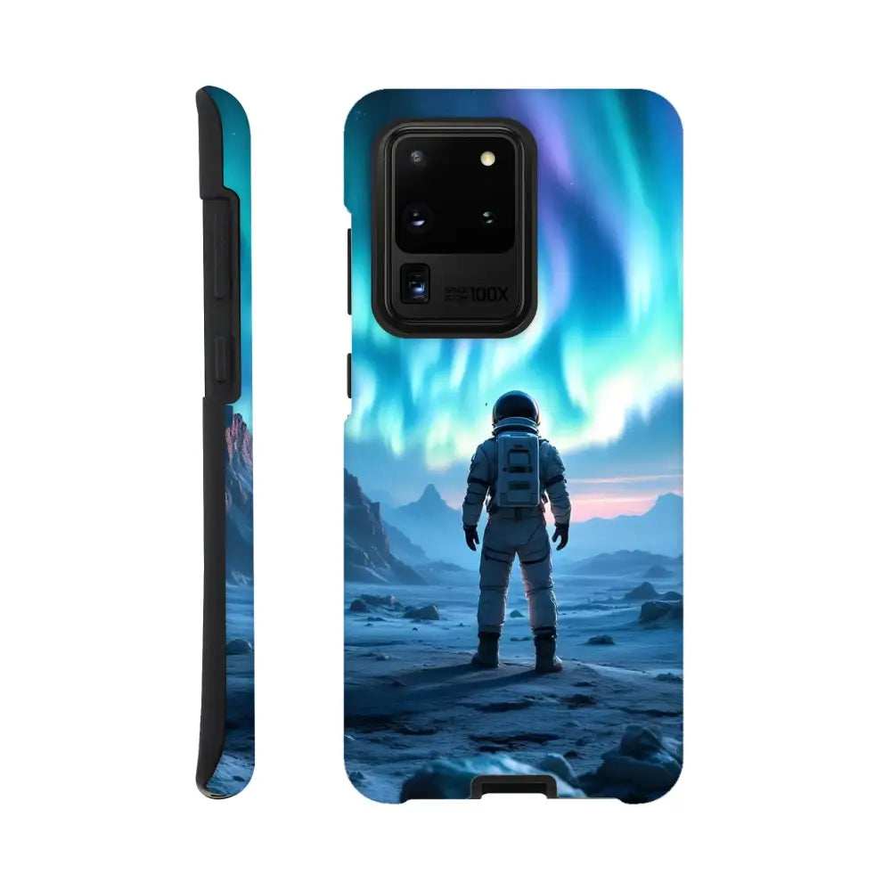 Astronaut-themed Samsung Tough Case featuring Aurora and Cosmic Armor design