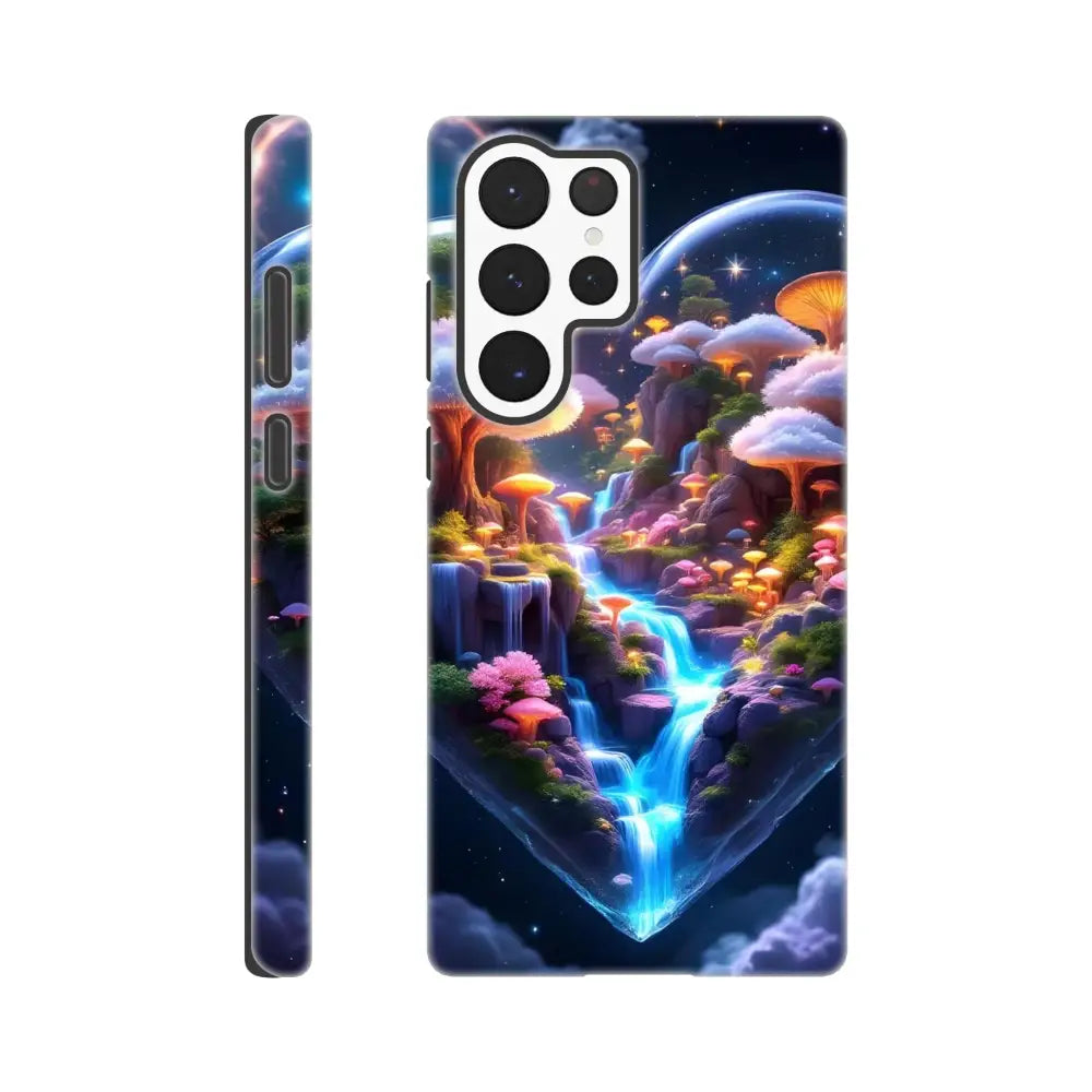 Samsung Tough Case Cosmic Heart with fantasy waterfall design for Microverse Armor