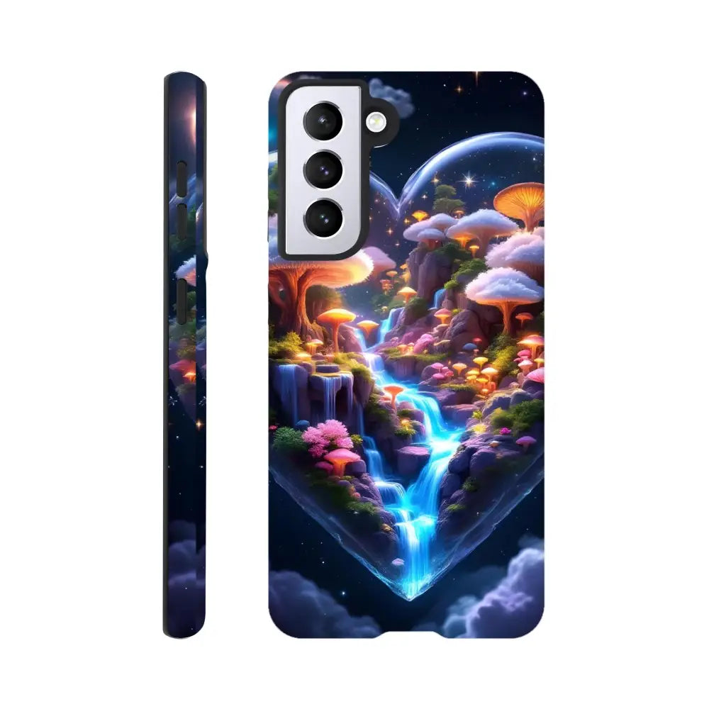 Smartphone case with cosmic landscape design for Samsung Tough Case Cosmic Heart PixiOnyx Microverse Armor