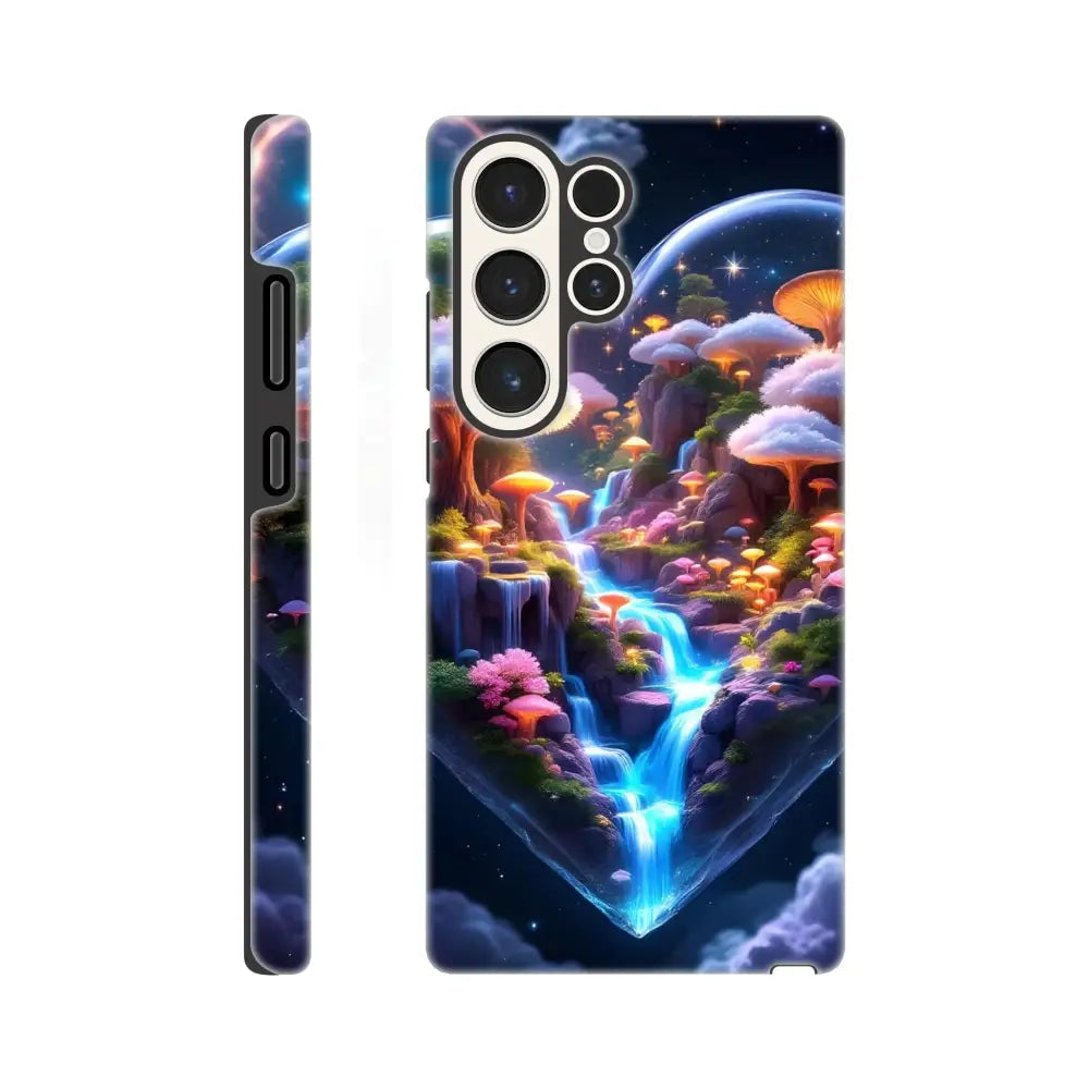 Fantasy landscape phone case for Samsung Tough Case Cosmic Heart from PixiOnyx Microverse Armor