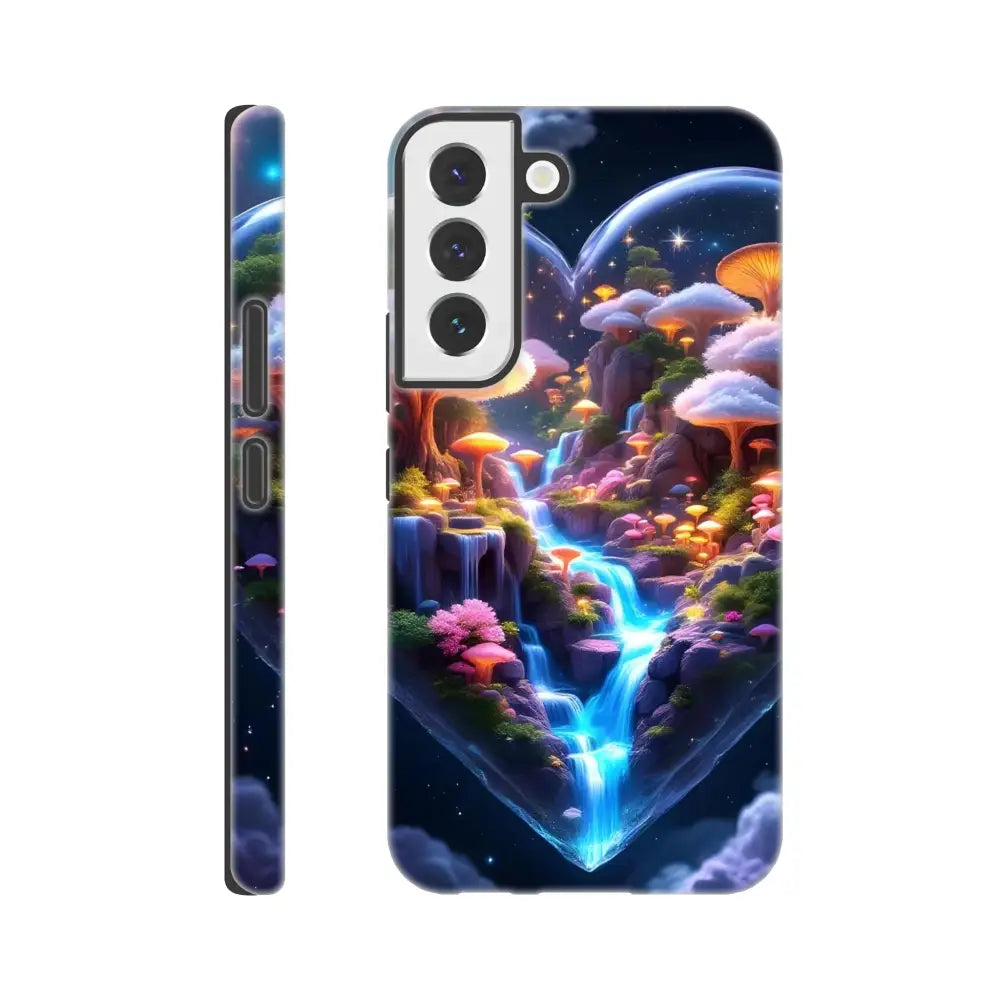 Samsung Tough Case with fantasy waterfall design for PixiOnyx Microverse Armor