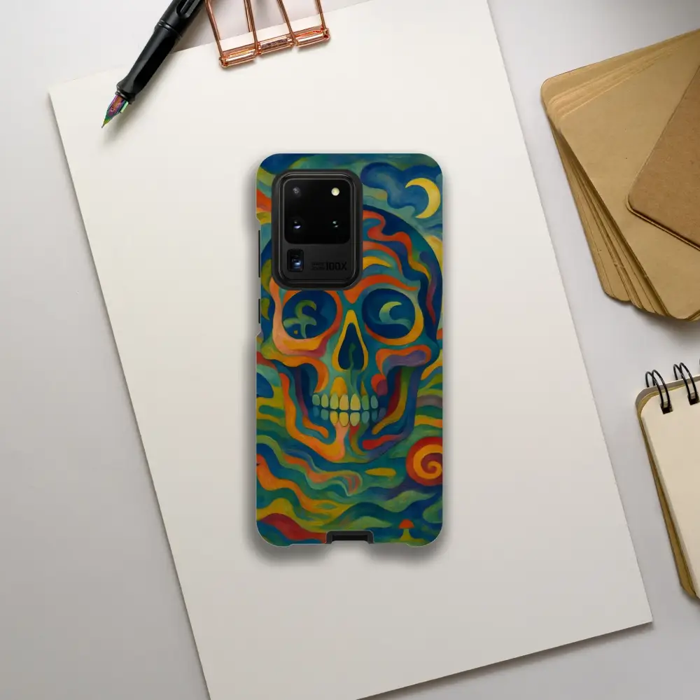 Skull-themed Samsung Tough Case Craniocolor PixiOnyx Psychedelic Skull Armor