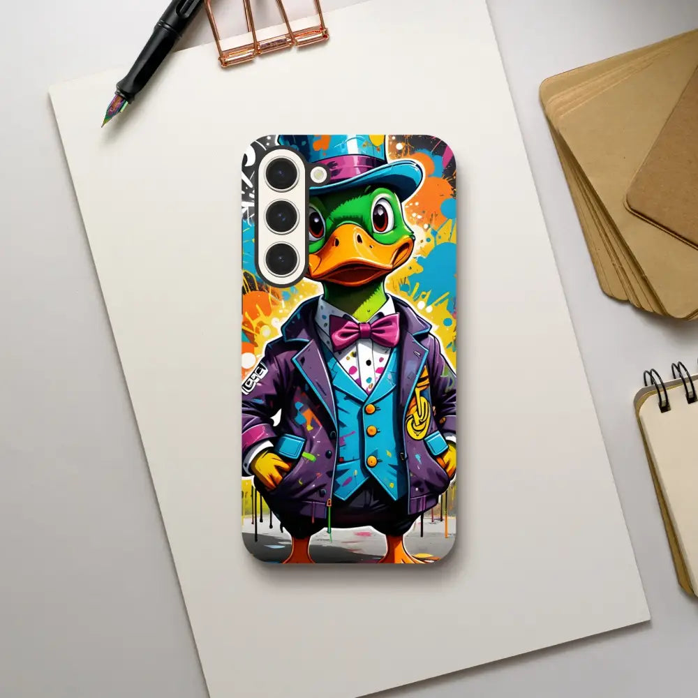 Samsung Tough Case featuring cartoon duck design for urban style protection