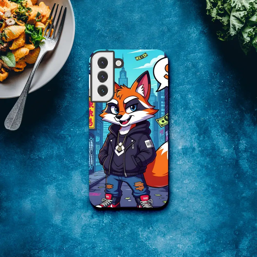 Cartoon Fox phone case for Samsung Tough Case Street Hustle Fox PixiOnyx Alley Edge