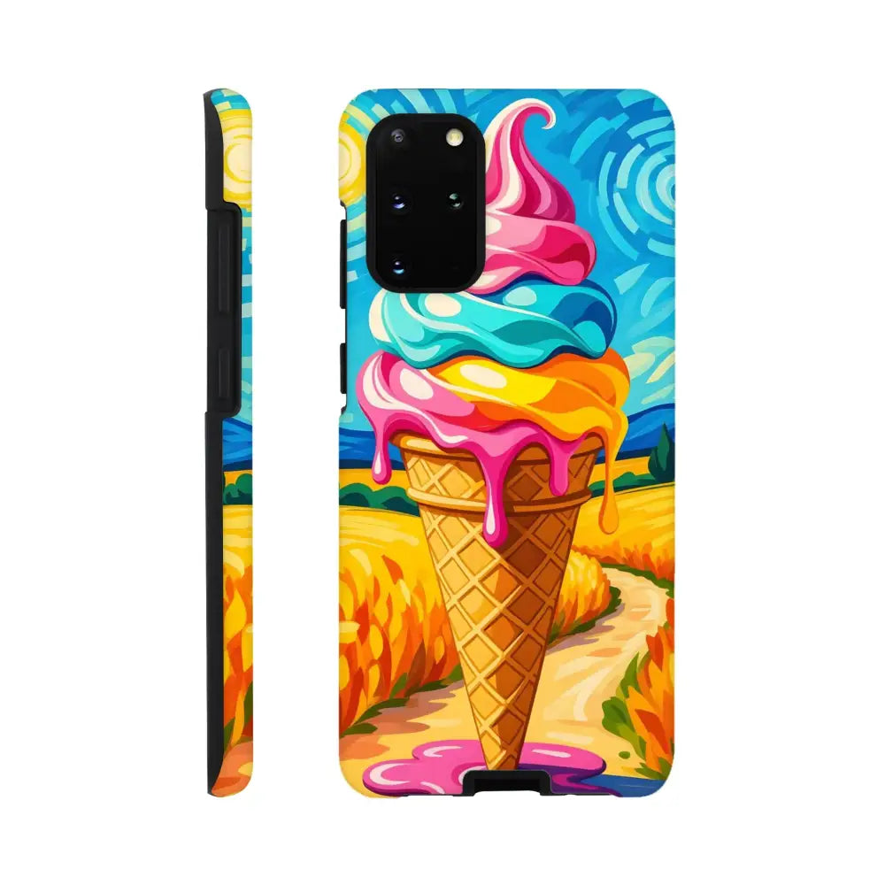 Colorful ice cream phone case for Samsung Tough Case Sunlit Swirl of Pastoral Chaos