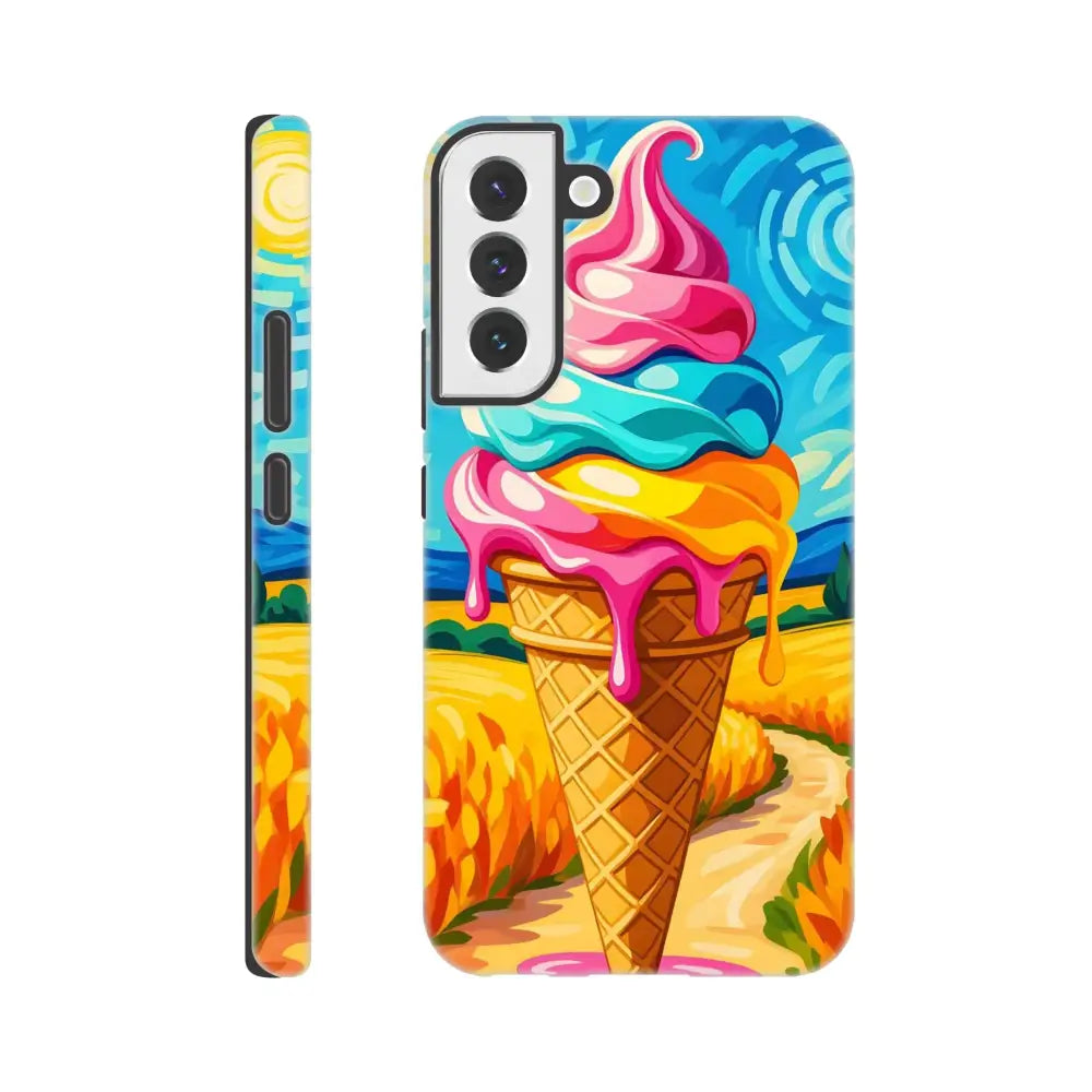 Colorful ice cream phone case for Samsung Tough Case Sunlit Swirl of Pastoral Chaos