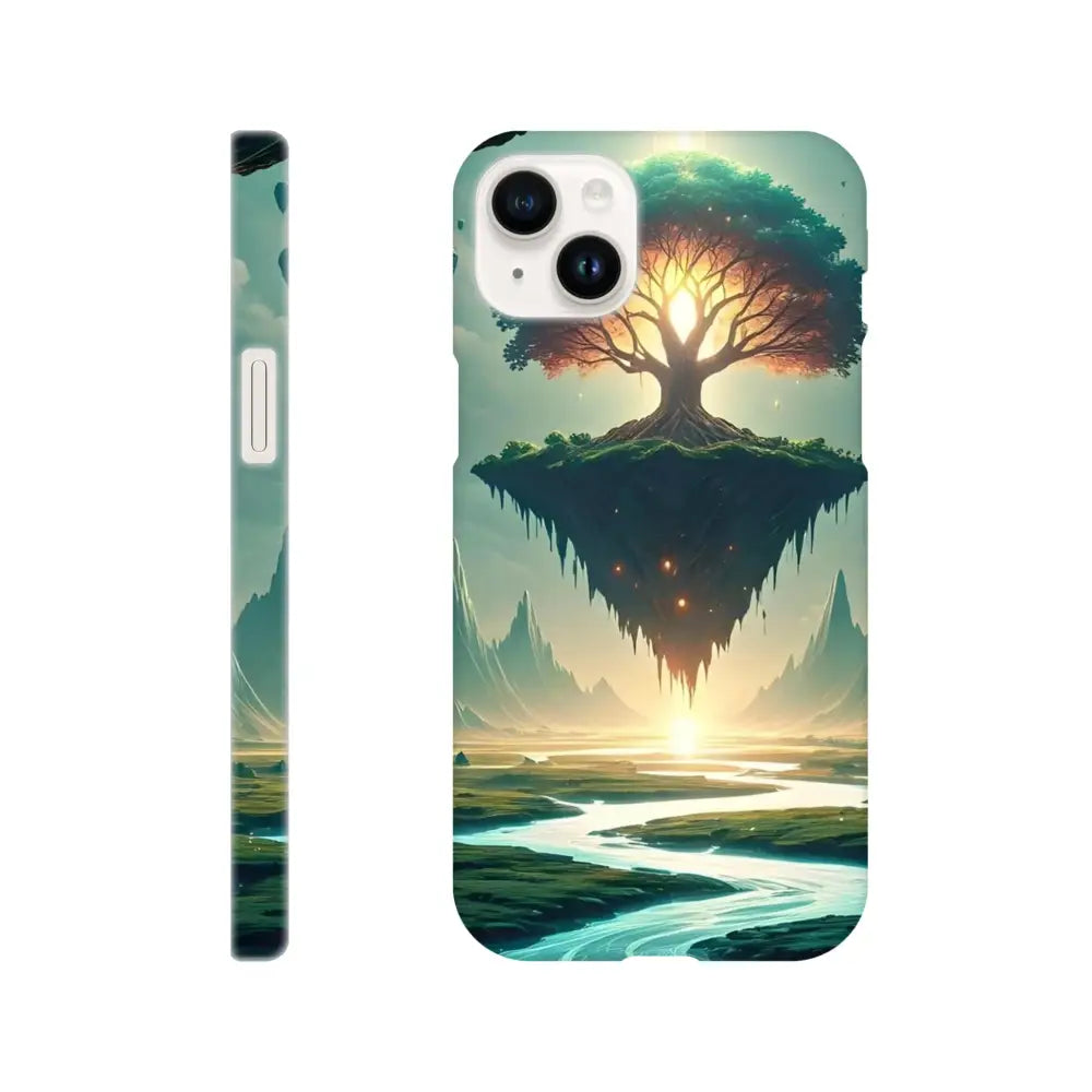 Sanctuary of the Skyroot fantasy landscape iPhone slim case by PixiOnyx Dreamcore Shell