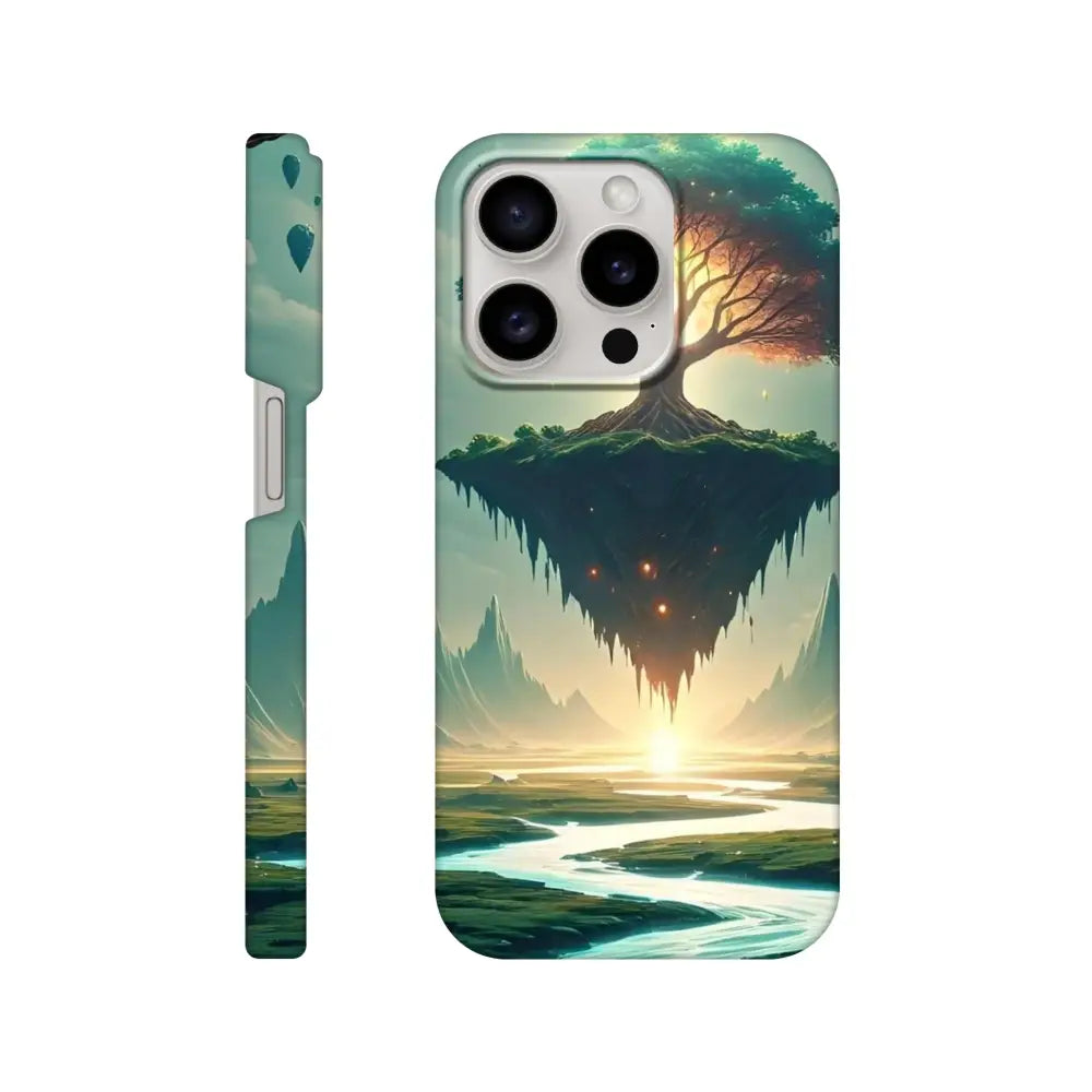 Fantasy landscape phone case featuring Sanctuary of the Skyroot design for iPhone Slim Case