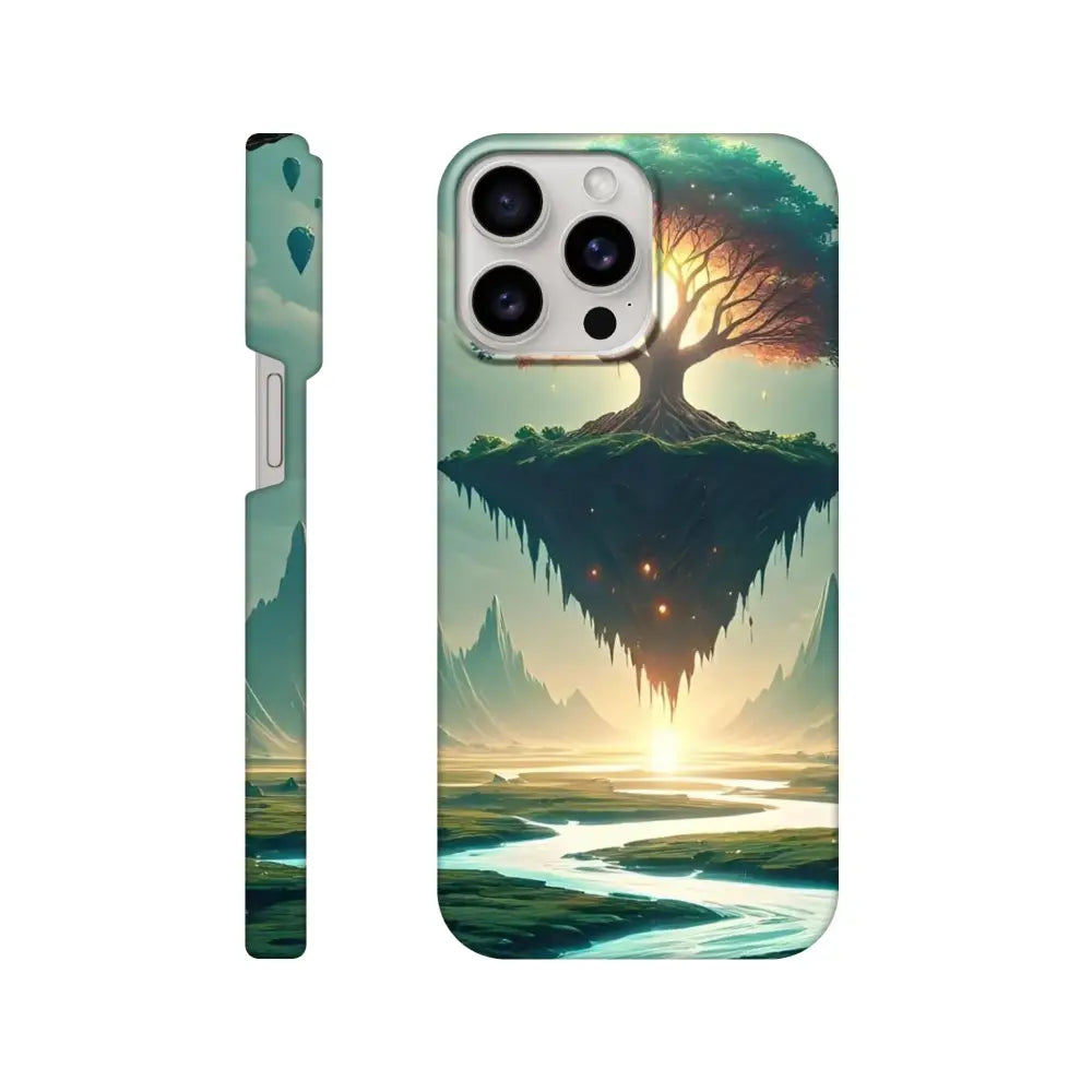 Fantasy landscape phone case named Sanctuary of the Skyroot for iPhone by PixiOnyx Dreamcore