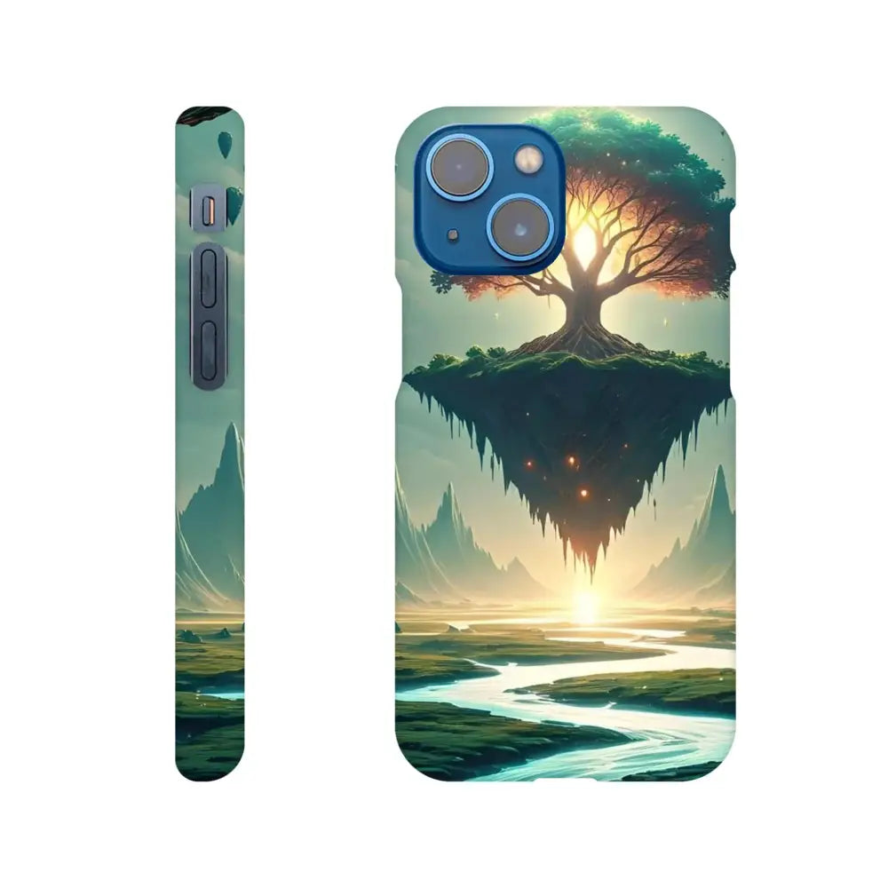 Fantasy landscape phone case featuring Sanctuary of the Skyroot design for iPhone