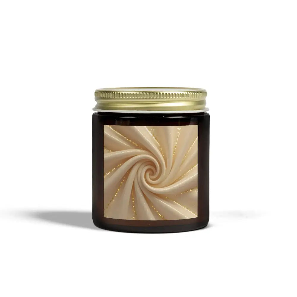 Brown jar candle from Scented Candle Cashmere Musk by PixiOnyx shown in the image