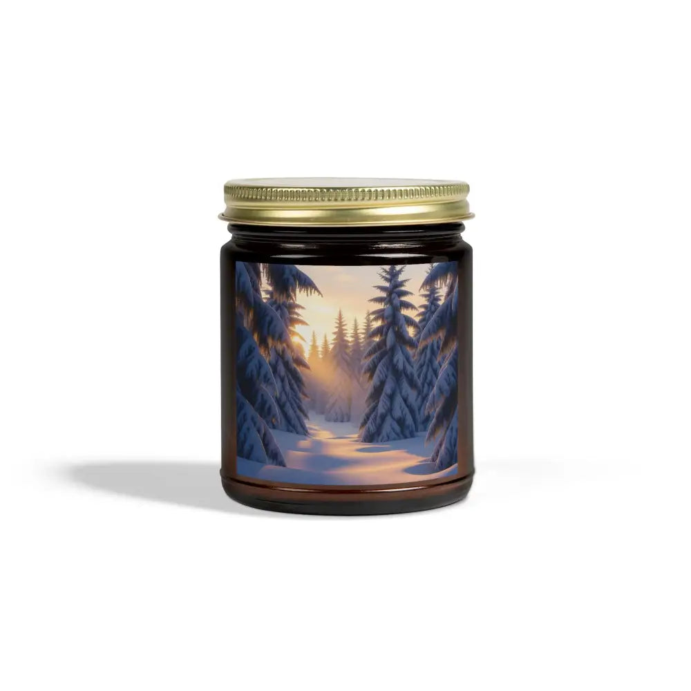 Winter forest scented candle from PixiOnyx Winter Glow collection with Fraser Fir scent