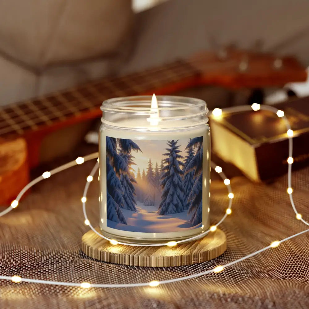 Winter forest scented candle from PixiOnyx Winter Glow product line