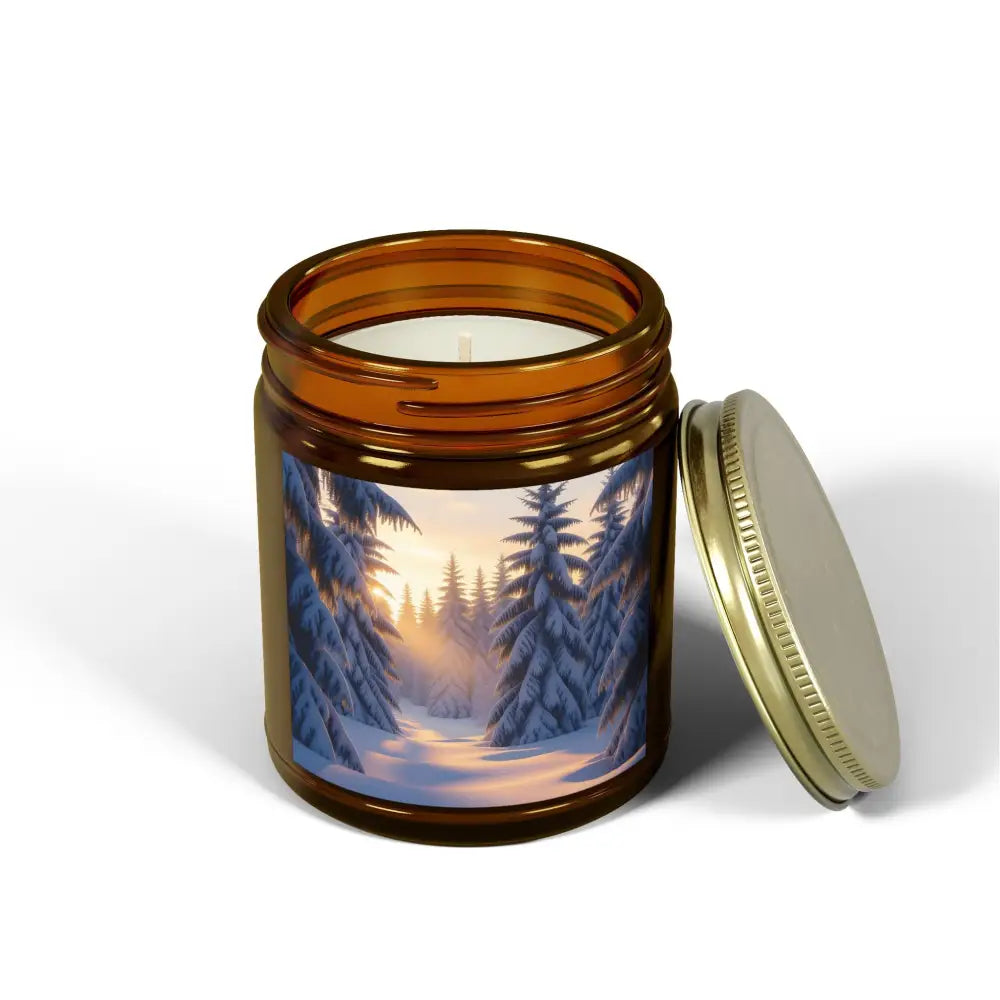 Winter forest scented candle from PixiOnyx Winter Glow product line